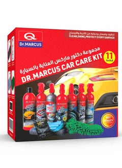 Dr.MARCUS Dr. Marcus 11pcs  Car Care Kit includes high quality cleaning products, paper air freshener, microfiber cloth, glass cleaning cloth, and microfiber glove to keep your car clean, shiny, and smelling fresh. Perfect for professional care!  - Image 1