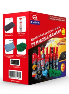 Dr.MARCUS Dr. Marcus 11pcs  Car Care Kit includes high quality cleaning products, paper air freshener, microfiber cloth, glass cleaning cloth, and microfiber glove to keep your car clean, shiny, and smelling fresh. Perfect for professional care!  - Image 2