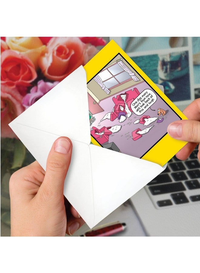 NobleWorks - 1 Cartoon Birthday Greeting Card Funny - Hilarious Bday Notecard with Envelope, Comic Humor Celebration - Naughty Dog C7327BDG - Image 4