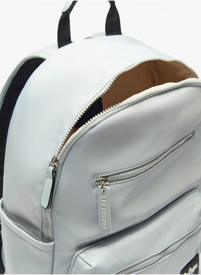 Lee Cooper Women Solid Backpack with Adjustable Straps and Zip Closure - 30x13x40 cm  - Image 4