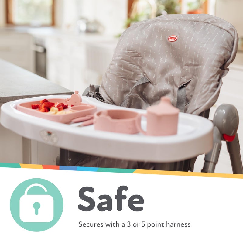 Nuby Baby High Chair Cover - Protects from Spills and Crumbs - Water Resistant for Easy Cleanup - Arrow Print - Image 4
