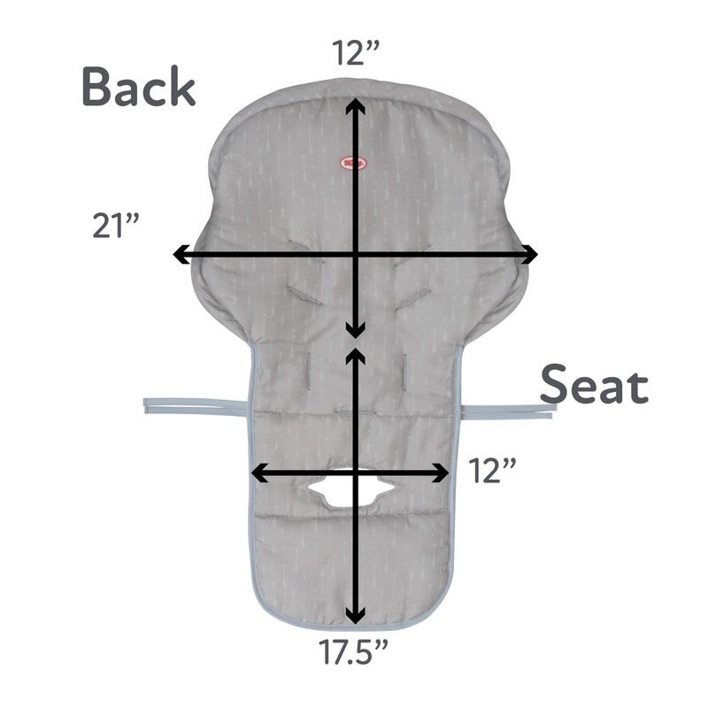 Nuby Baby High Chair Cover - Protects from Spills and Crumbs - Water Resistant for Easy Cleanup - Arrow Print - Image 5