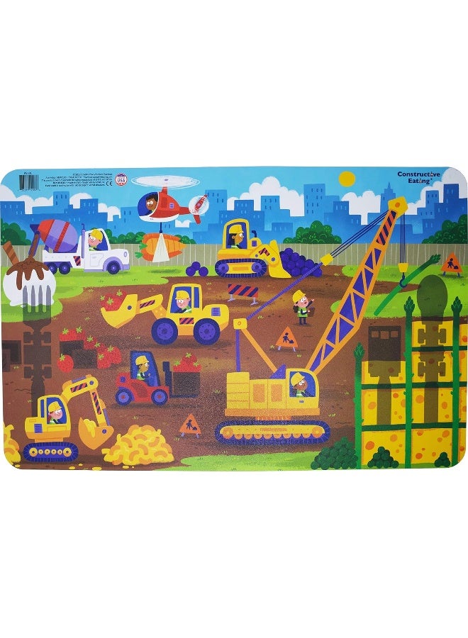 Constructive Eating Construction Combo with Utensil Set, Plate and Placemat - Image 4