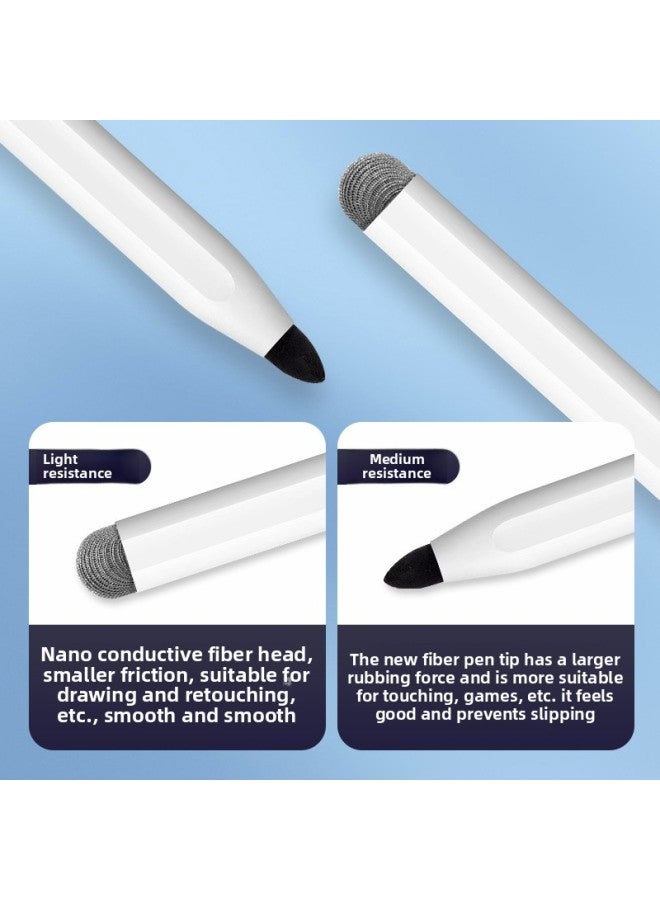 Loquat Two-in-one Fiber Fine Pen Stylus Painting Pen For Mobile Phone Tablet Touch Touch And Other Manufacturers Wholesale-Color:White  - Image 5