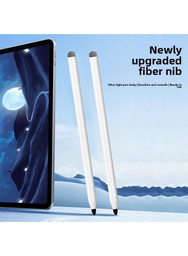 Loquat Two-in-one Fiber Fine Pen Stylus Painting Pen For Mobile Phone Tablet Touch Touch And Other Manufacturers Wholesale-Color:White  - Image 2