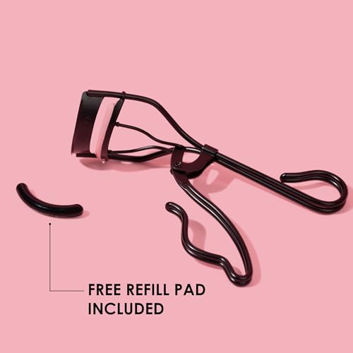 JAPONESQUE Professional Volumizing Lash Curler for Natural & False Lashes on Most Eye Shapes and Large Eyes, 1 Refill Pad, Holds Curl up to 8 Hours - Image 5