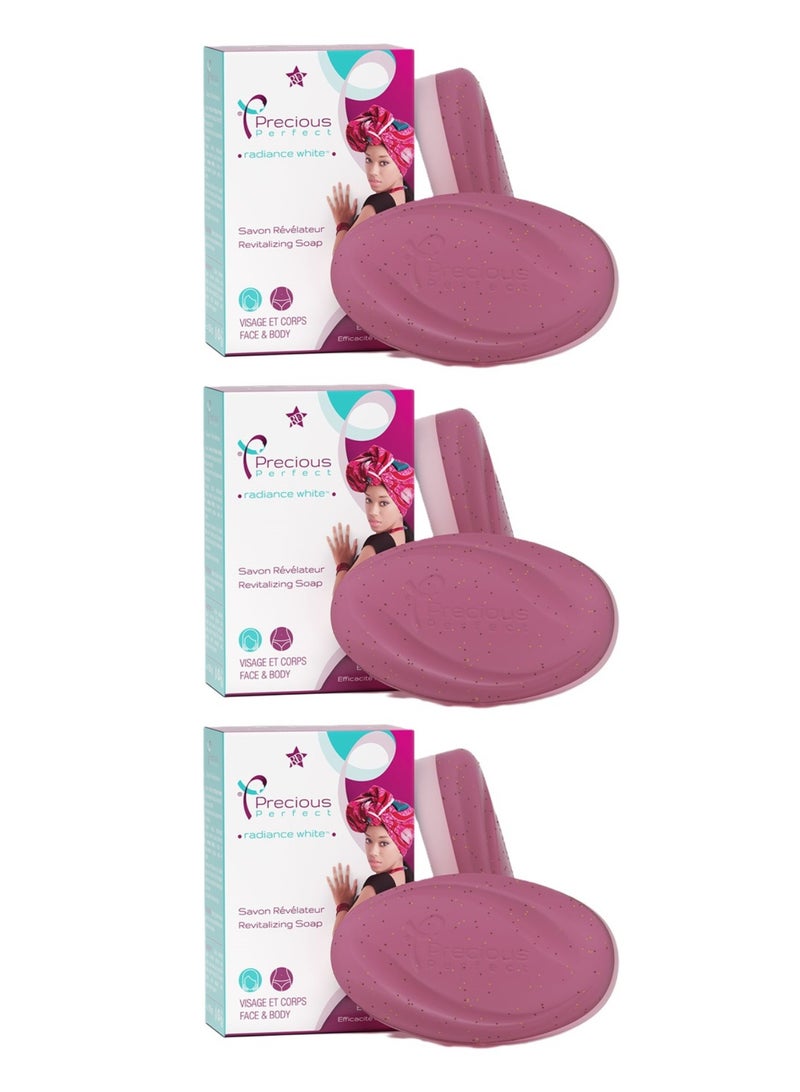 Precious Perfect Radiance White Revitalizing Soap 150g - Pack of 3 - Image 1