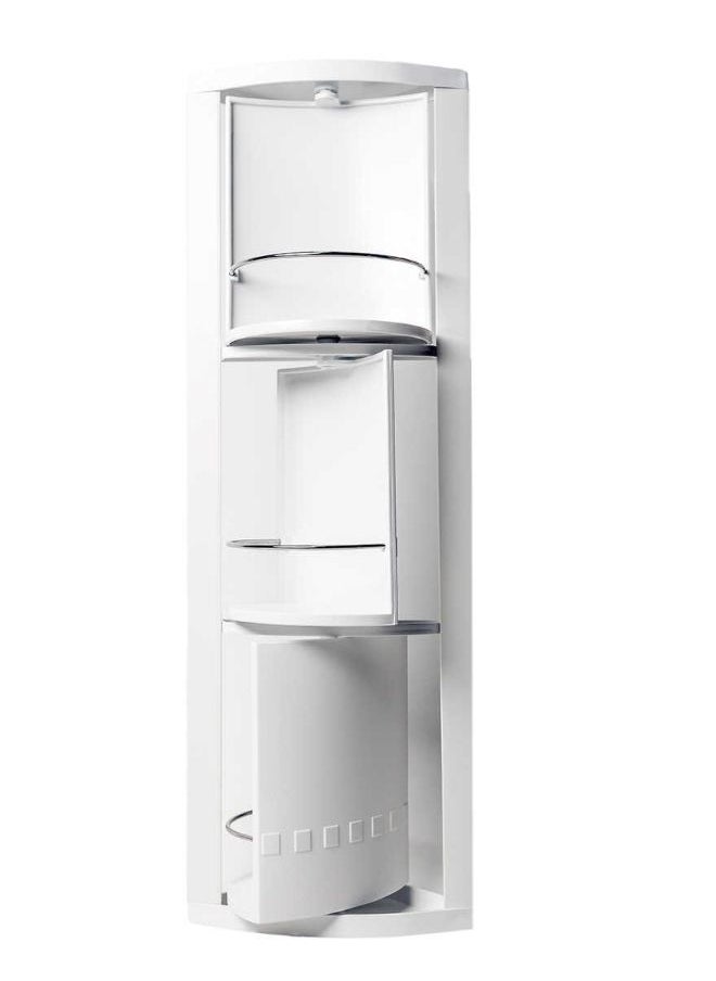 Primanova - Primanova 360 Degrees Rotating Corner Caddy With 3 Shelves, White - So1 - Image 1