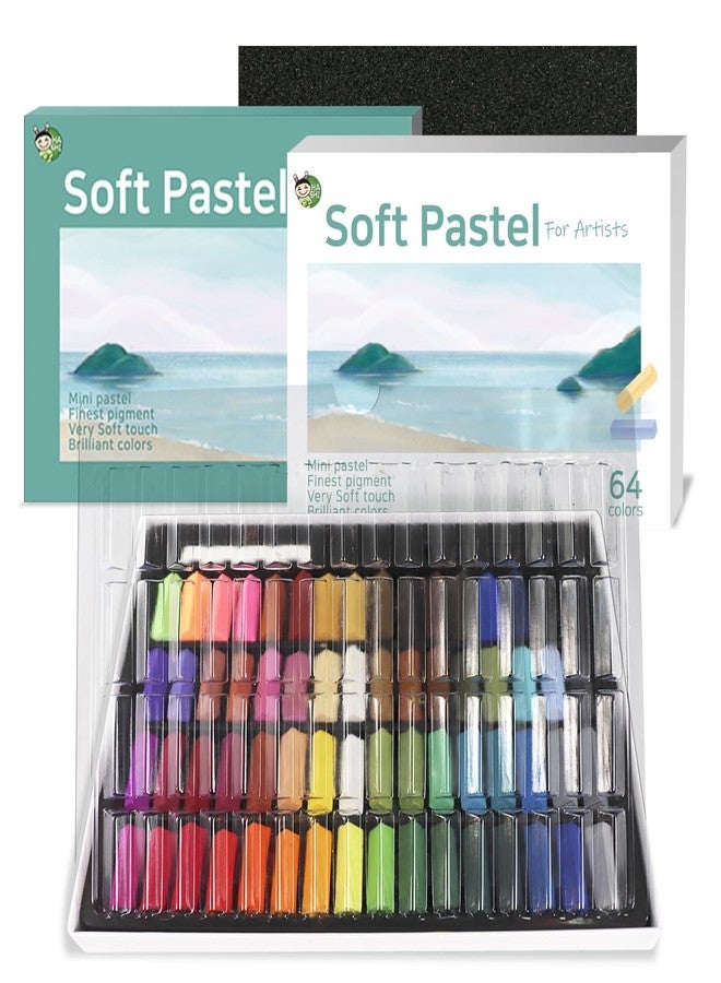 Hashi HA SHI Soft Chalk Pastels, 64 colors with additional 2pcs, Non Toxic Art Supplies, Drawing Media for Artist Stick Pastel for Professional, Beauty Nail Art, Pan Chalk Pastels - Image 2
