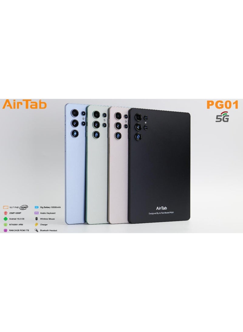 AirTab PG01 Smart Tablet 10.1-FHD Inch Display 10000mAh Battery Blue - Image 4