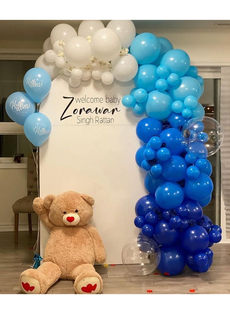 100 Pack 12 inch Round Helium Royal Blue Balloons for Birthday Graduation Baby Shower Baseball Nautical Party Decoration - Image 4