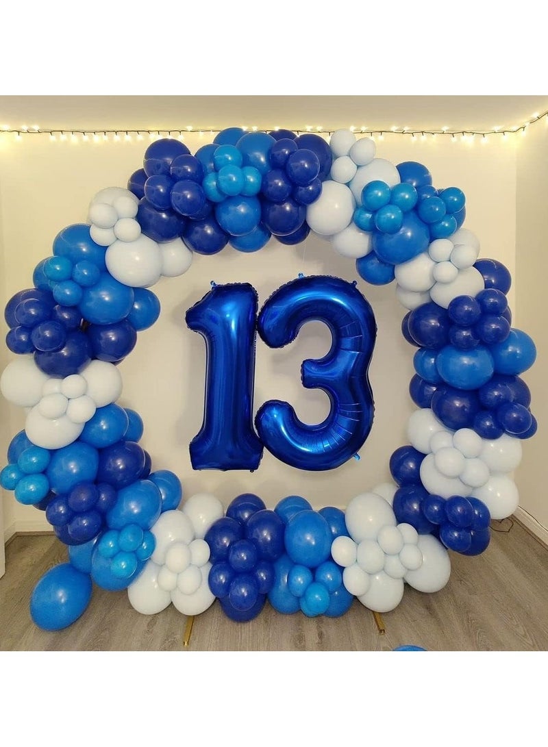 100 Pack 12 inch Round Helium Royal Blue Balloons for Birthday Graduation Baby Shower Baseball Nautical Party Decoration - Image 5