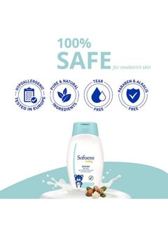Softsens Baby Tear Free Baby Wash With Natural Milk Cream & Shea Butter (200Ml X Pack Of 3)  - Image 5