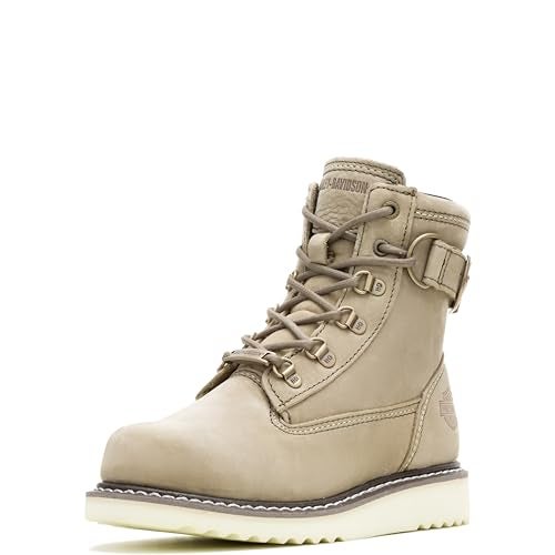 HARLEY DAVIDSON HarleyDavidson Womens Marconi 6Inch Motorcycle Boots D84469 Sand 8 - Image 1