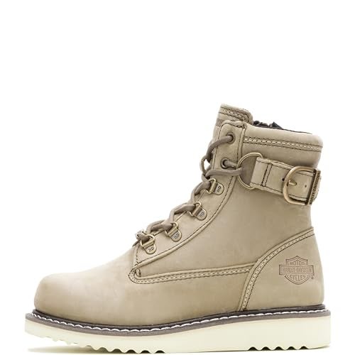 HARLEY DAVIDSON HarleyDavidson Womens Marconi 6Inch Motorcycle Boots D84469 Sand 8 - Image 3