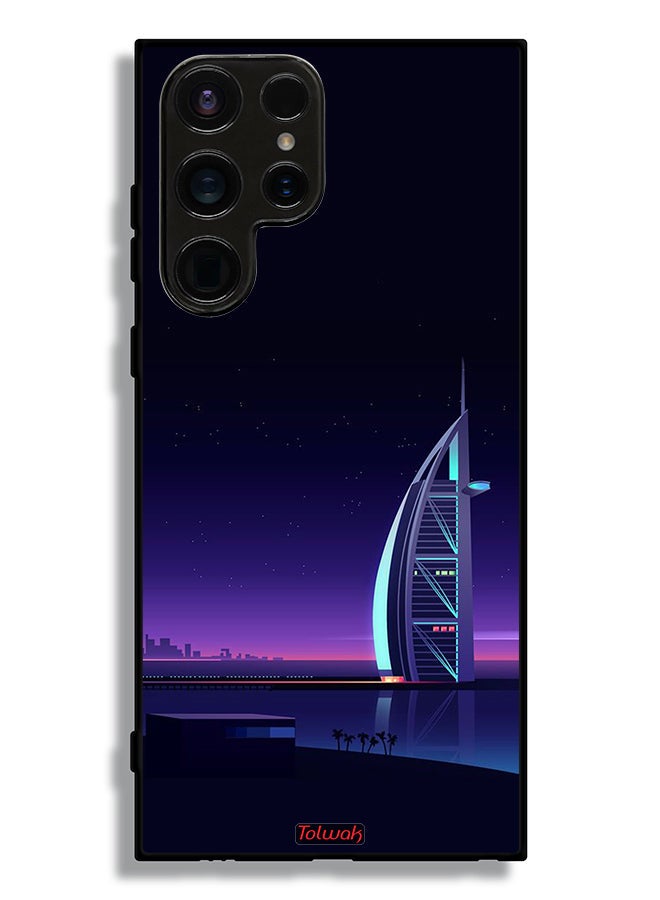 Tolwak Samsung Galaxy S23 Ultra 5G Protective Case Cover Burj Arab Digital Art - Image 3