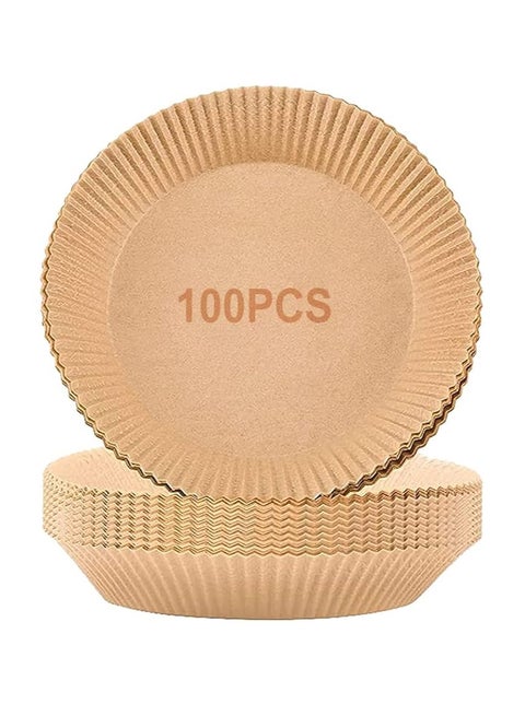 ورق للاستعمال مرة واحدة للمقلاة الهوائية مدور 100قطعة