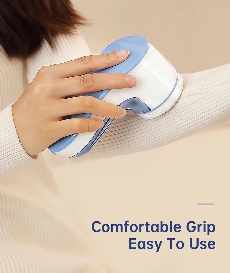 Yomeie Fabric Shaver, Electric Lint Remover, Lint Shaver for Clothing & Furniture, Sweater Shaver & Pilling Remover, Depiller Effectively Remove Pills, Lint, Fuzz from Couch - Battery Operated - Image 3