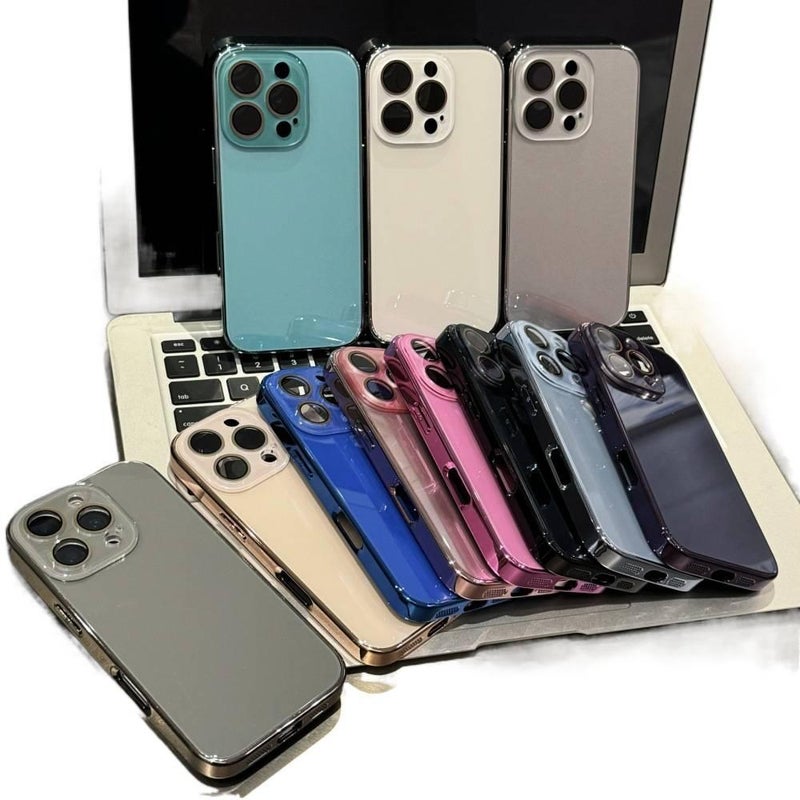 غطاء واقي بGlass لـ iPhone 11 مع حماية من السقوط وتغطية كاملة مع مقاوم للصدمات مع ملمس ناعم مع مقاوم للخدش باللون Silver للمدرسة للهدايا للاستخدام الخارجي - Image 3