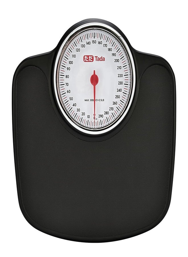ta da Analog Bathroom Scale, Easy-Read Dial, Up to 300 LB, Non-Slip Platform, Battery-Free Mechanical Weight Scale for Home - Image 1