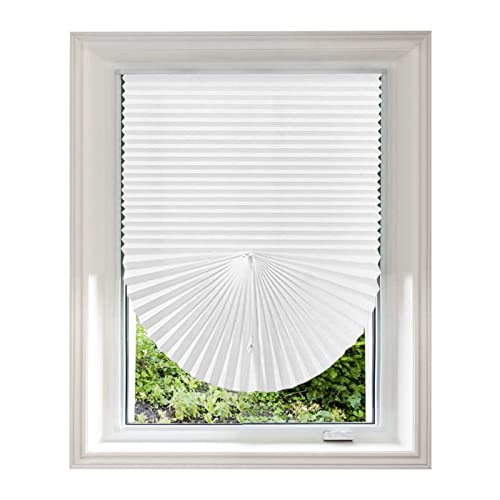 ChYoung Stick On Blinds for Windows, No Drill Blinds Temporary Window Blinds No Drilling Door Blinds Light Filtering Pleated Paper Blinds and Shades Clip On Blinds for Kitchen Patio Bathroom - Image 4