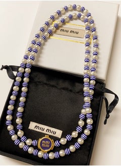 Miu Miu Blue button necklace  - Image 1