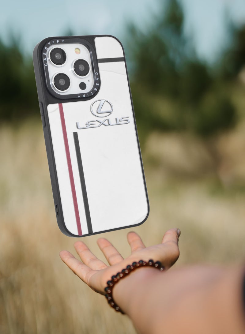 Casetify iPhone 14 Pro Cover Luxury Plating Embossed Hard Phone Case Tempered Glass Back Cover - Image 3