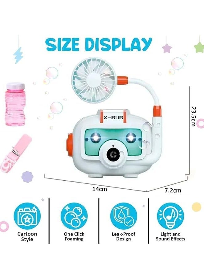 Bubble Camera, with LED Lights and a Fan, Ages 3+ - Image 1