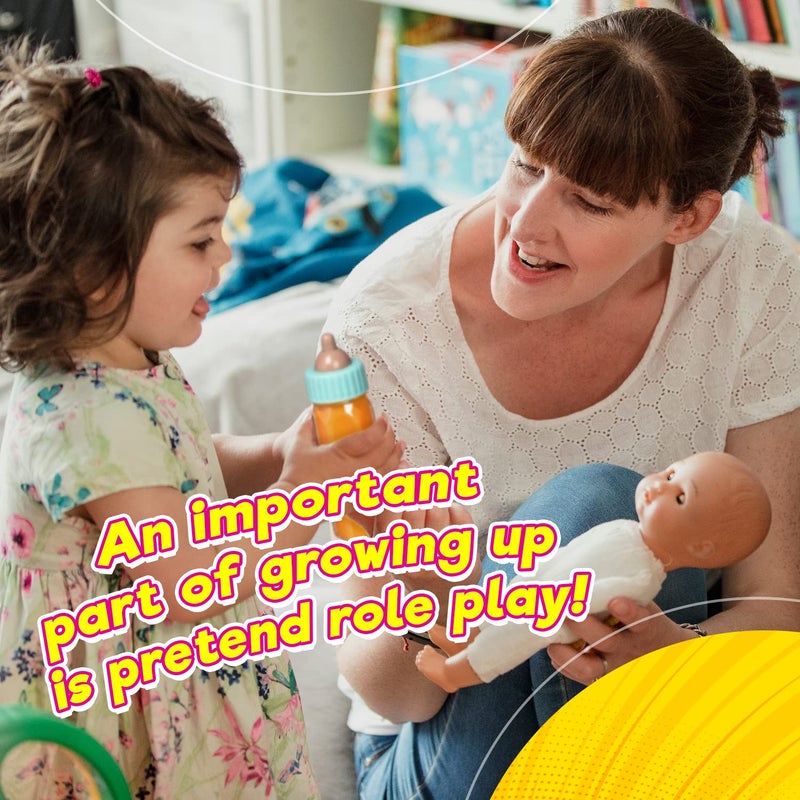 Ja-Ru زجاجات حليب و عصير دمى الأطفال السحرية من جا-رو، ملحقات رائعة لدمى الأطفال. مجموعة مع 2 زجاجات. 701-1 - Image 4