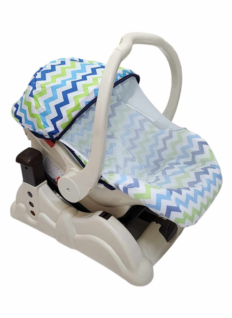 BABYCARA Baby Rocking Chair Adjustable 3 Different Heights Detachable Base with Net and Comfortable  - Image 1