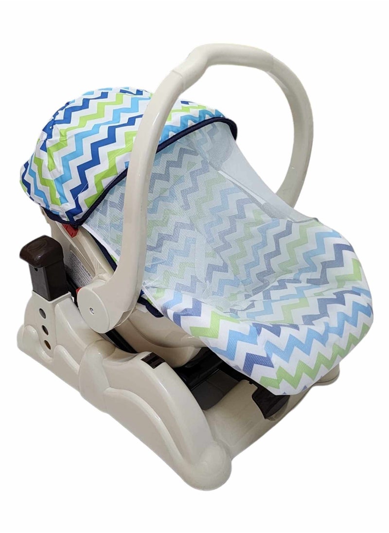 BABYCARA Baby Rocking Chair Adjustable 3 Different Heights Detachable Base with Net and Comfortable  - Image 2