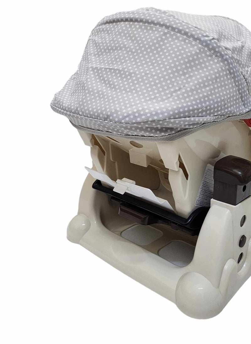BABYCARA Baby Rocking Chair Adjustable 3 Different Heights Detachable Base with Net and Comfortable  - Image 4