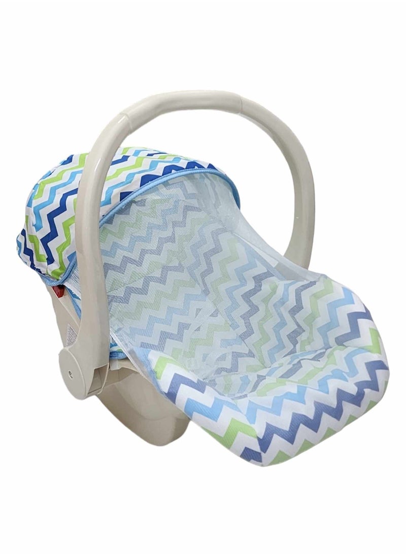 BABYCARA Baby Rocking Chair Adjustable 3 Different Heights Detachable Base with Net and Comfortable  - Image 5