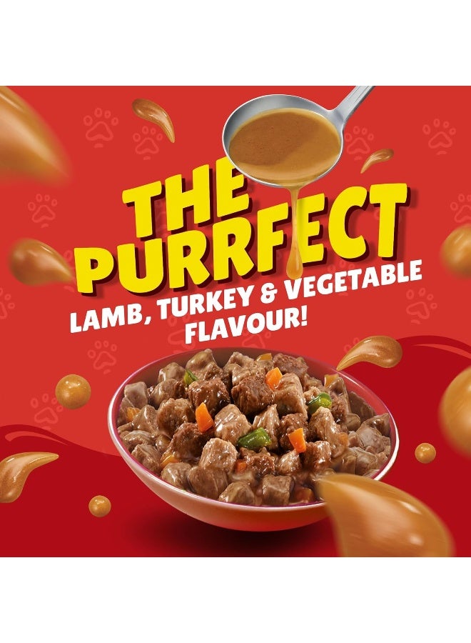 Friskies بوريانا فريسكيز لحم الضأن وديك رومي وخضروات (400 جرام، عبوة من 24) - Image 2