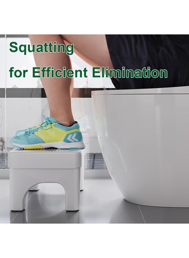 9 inch Toilet Step Stool Squat Adult, Upgraded Toilet Feet Stool, Bathroom Poop Stools for Adults, Pooping Stool Strong Loading Bear Capacity, Gray, 1 Pack（Gray) - Image 4
