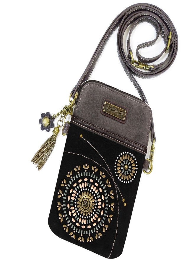 CHALA Crossbody Cell Phone Purse | Women's Wristlet Handbags with Adjustable Strap (Starburst - Black) - Image 1