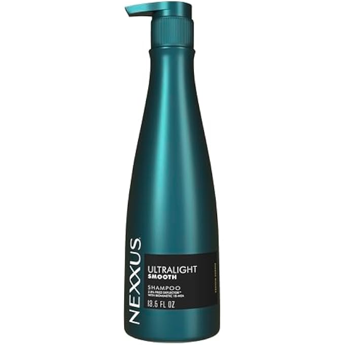 Nexxus Ultralight Smooth Smoothing Shampoo Hair for Frizzy Powered by Frizz Deflector Technology with Biomimetic 18-MEA 13.5 oz
