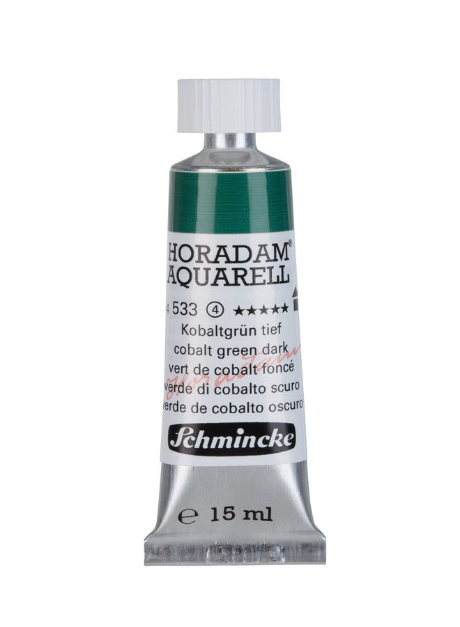 Schmincke Schmincke Horadam Artists Watercolours Cobalt Green Dark 15ml Tube - Image 1