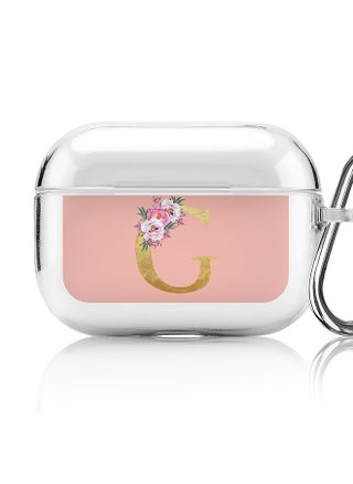 Classic Clear printed Case for Apple AirPods Pro 2nd Generation Thin Transparent Cover - Custom Monogram Initial Letter Floral Pattern Alphabet - G (Rose Pink ) - pzsku/ZCDF2CC2300F31565F3D4Z/45/_/1697116415/57705222-6930-4453-a50a-ceb7f80c2e38