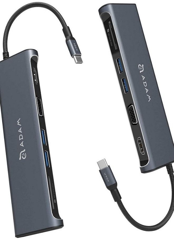 ADAM ELEMENTS CASA Hub A03 USB 3.1 USB Type-C (USB-C) 5 Port Display Hub GREY  - Image 3