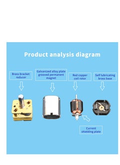 Generic Micro DC Geared Electric Motor, 2 Pcs DC 3V 30RPM, GA12-N20 Mini Deceleration Gear Reduction Motors, for RC Car, Robot Model, DIY Engine Toys  - Image 3