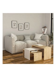 Mourah Home Kanta Coffee Table - Oak/White/Oak - 2 Years Warranty  - Image 1