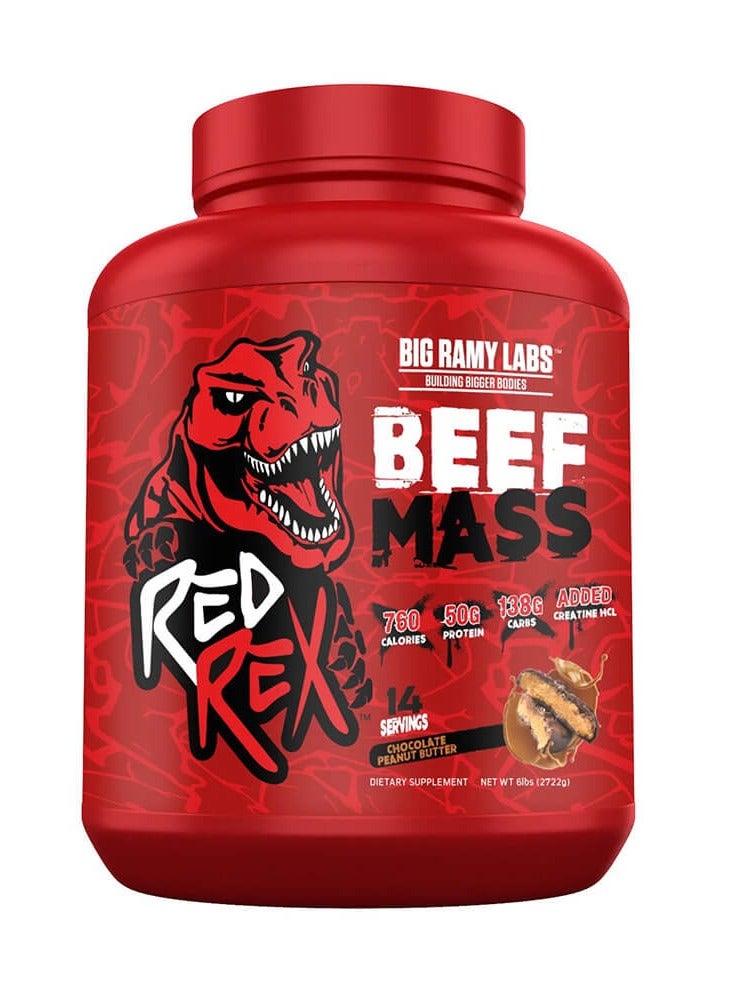 RED REX Big Ramy Labs Beef Mass Chocolate Peanut Butter 2722g
