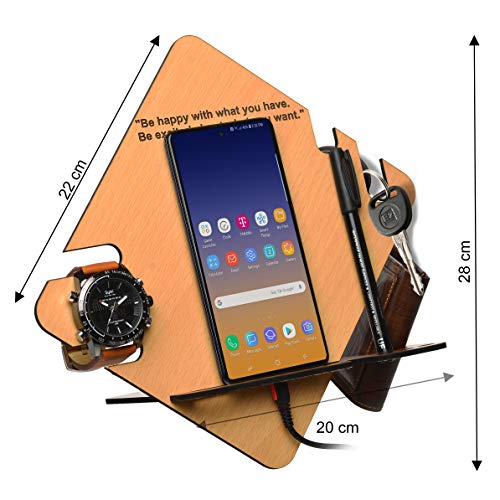 PD Craftozone 8 in 1 Mobile Charging Docking Station Desk Organizer (28 x 22 x 20 cm) - Image 2