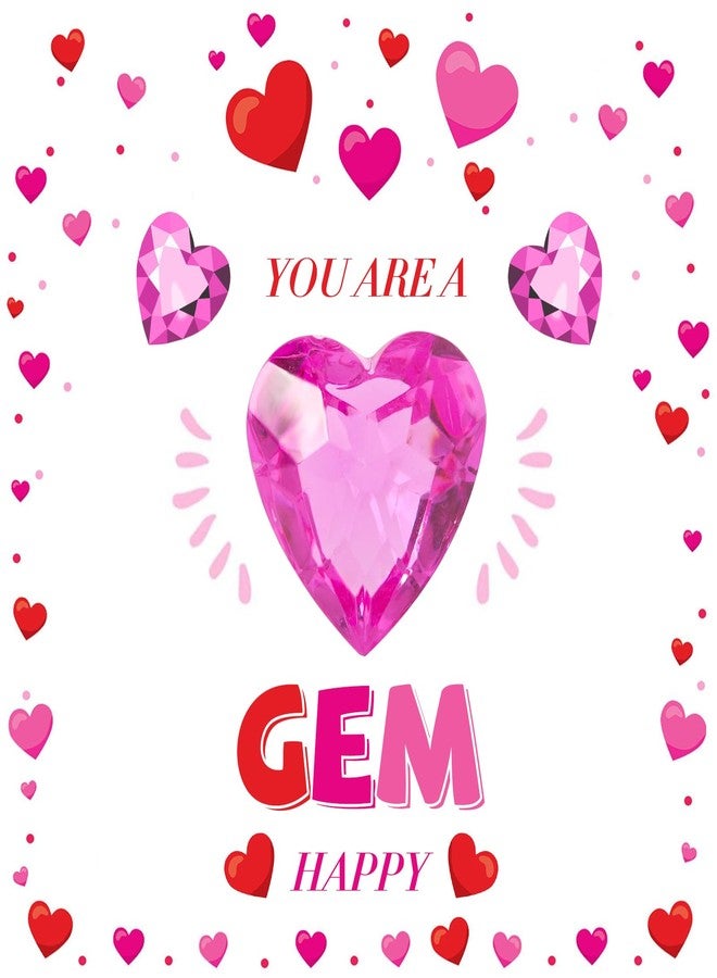 Niceup 30pcs 3D Heart Diamond Gemstones for Easter Egg Fillers Diving Pool Toys 1.57in Small Crystal Acrylic Gems Heart Shape Gemstones for Mermaid Treasure Hunt Party Favors - Image 4