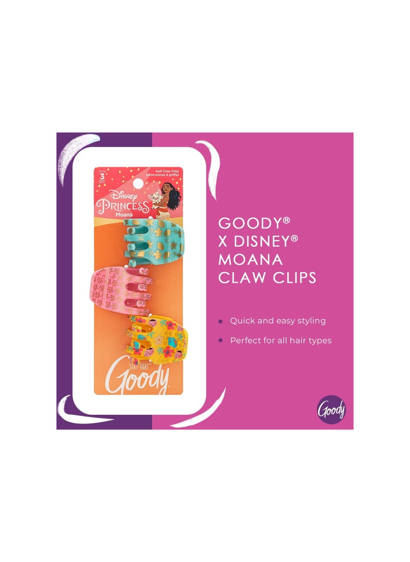 Goody - Goody Disney Moana Printed Claw Clip 3CT # 3001262 - Image 1