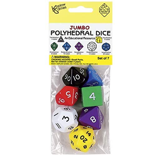 Koplow Games KOP10827 Jumbo Polyhedral Dice Game Set - Image 2