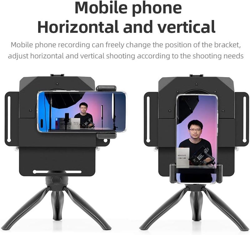 أمبيتيفول 1٫ مجموعة أمبيتفول للتليبرومبتر (Ambitful Teleprompter Kit) – محمولة، مزودة بجهاز كتابة نصوص، ومناسبة للهواتف المحمولة وكاميرات DSLR للتسجيل، مع جهاز تحكم عن بعد؛ تشمل تليبرومبتر صغير وقاعدة دعم صغيرة. - Image 5
