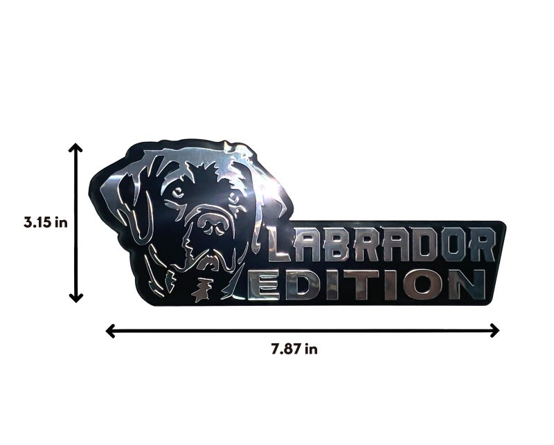 Queenik Dog Edition 3D Car Badge, Laser Cutting Metal Emblem, Cute Dogs Decals (Labrador) - Image 4