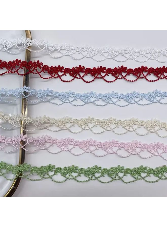Water Soluble Embroidery Lace Trim 1 Yard White Sewing Knitting Accessories - Image 2